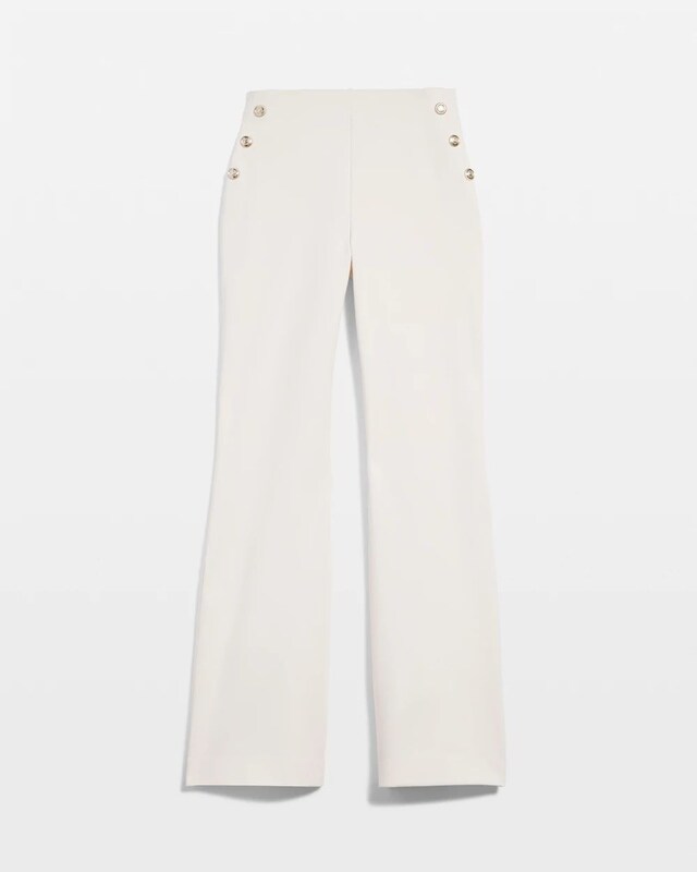 Juliet Ponte Button Detail Flare Pants - image 5